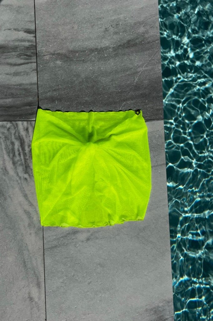 Crush Micro Mesh Sarong Lemon