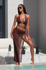 Paige Maxi Skirt Chocolate
