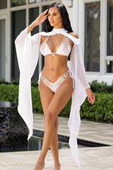 Leylah Cover Up Cape White