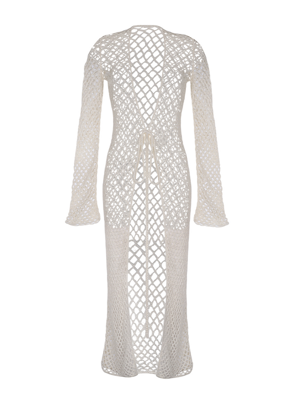 ELKI IVORY CROCHET DRESS