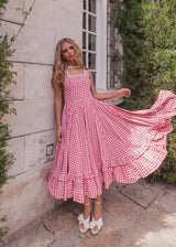 Daze Dress Red Gingham